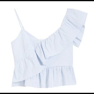 English Factory blue and white top